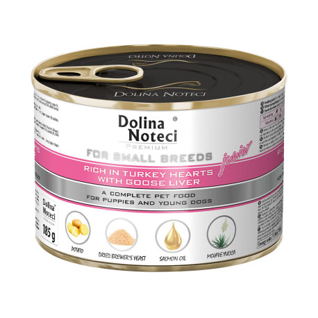 Dolina Noteci Premium For Small Breeds Консервы для собак мелких пород и щенков с сердцем индейки и утиной печенью