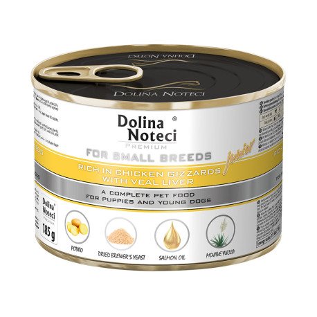 Dolina Noteci Premium For Small Breeds Консерви для собак дрібних порід та цуценят з курячими шлунками та телячою печінкою