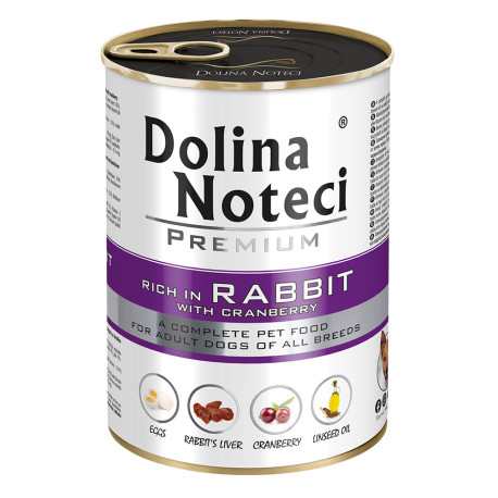 Dolina Noteci Premium Rabbit With Cranberry Консерви для собак з кроликом та журавлиною
