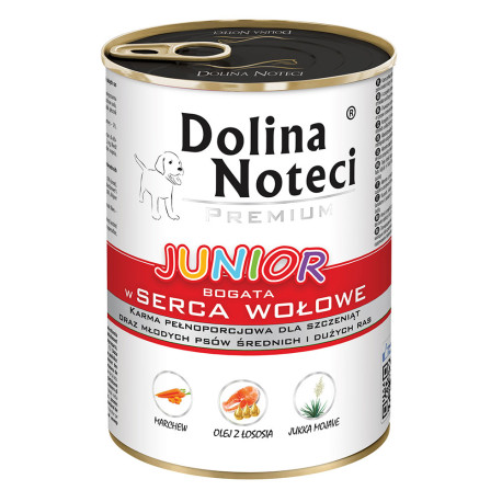 Dolina Noteci Premium Junior Консерви для цуценят з яловичим серцем