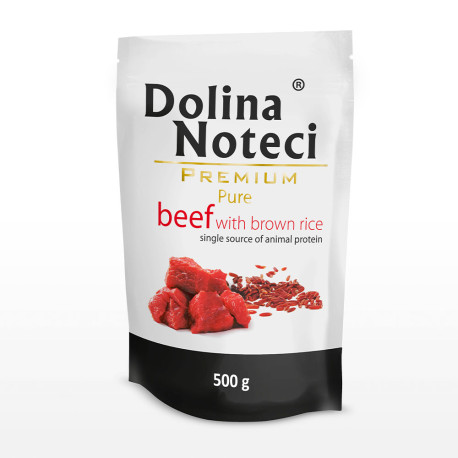 Dolina Noteci Premium Pure Beef With Brown Rice Консерви для собак при алергії з яловичиною та коричневим рисом