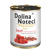 Dolina Noteci Premium Pure Beef With Brown Rice Консервы для собак при аллергии с говядиной и коричневым рисом
