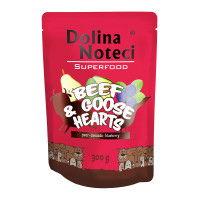 Dolina Noteci Superfood Beef & Goose Hearts Консервы для собак с говяжими и гусиными сердцами пауч