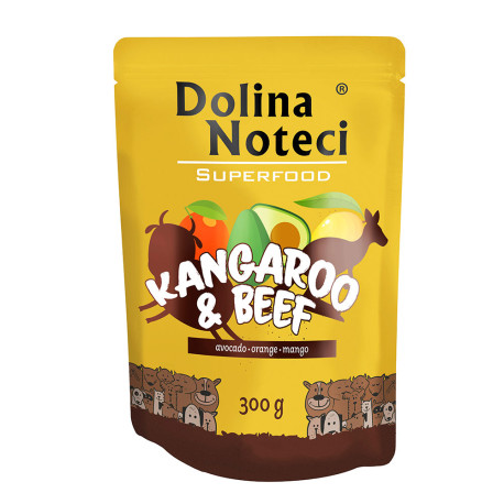 Dolina Noteci Superfood Kangaroo & Beef Консерви для собак з кенгуру та яловичиною пауч