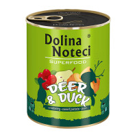 Dolina Noteci Superfood Deer & Duck Консервы для собак с олениной и уткой