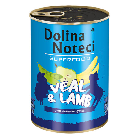 Dolina Noteci Superfood Veal & Lamb Консерви для собак з телятиною та ягням