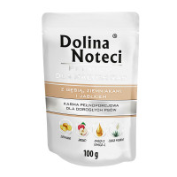 Dolina Noteci Premium For Small Breeds Консерви для дорослих собак дрібних порід з гусем, картоплею та яблуком пауч