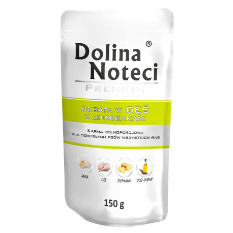 Dolina Noteci Premium Goose With Potatoes Консерви для собак з гусем та картоплею пауч