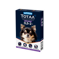 Superium Тотал Антигельмінтний засіб для собак вагою від 0,5 до 2 кг