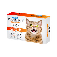 Superium Панацея Таблетки от блох и клещей для кошек весом от 2 до 8 кг