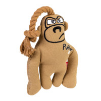 GiGwi Puffer zoo Іграшка для собак Мавпа з пищалкою на мотузці