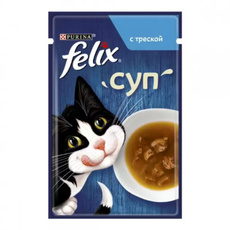 Felix Soup Cod Консерви для дорослих кішок з тріскою