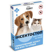 ProVET Інсектостоп Краплі від бліх та кліщів для котів та собак