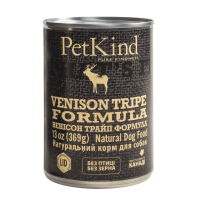PetKind Venison Tripe Formula Беззерновые консервы для собак с говядиной, новозеландской олениной и говяжьим рубцом