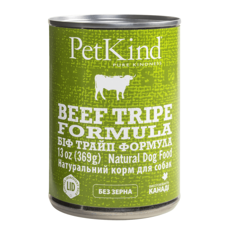 PetKind Beef Tripe Formula Беззернові консерви для собак з яловичиною та рубцем