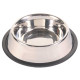 Trixie Stainless Steel Bowl Металлическая миска для кошек и собак нескользящая 