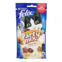 Felix Party Mix Original Mix Ласощі для кішок з куркою печінкою та індичкою