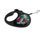 Collar WAUDOG Roulette Leash Поводок-рулетка для собак с рисунком Сумашедшая любовь