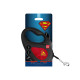 Collar WAUDOG Roulette Leash Поводок-рулетка для собак с рисунком Супермен Лого Красный