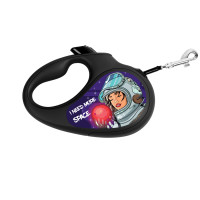 Collar WAUDOG Roulette Leash Повідець-рулетка для собак з малюнком Більше космосу