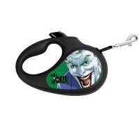 Collar WAUDOG Roulette Leash Повідець-рулетка для собак з малюнком Джокер Зелений