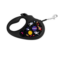 Collar WAUDOG Roulette Leash Повідець-рулетка для собак з малюнком NASA