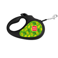 Collar WAUDOG Roulette Leash Поводок-рулетка для собак с рисунком Авокадо
