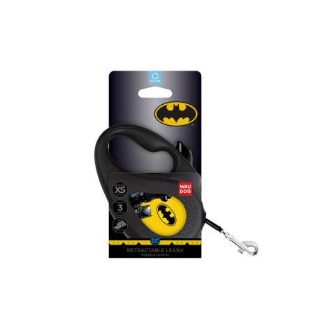 Collar WAUDOG Roulette Leash Поводок-рулетка для собак с рисунком Бетмен Желтый