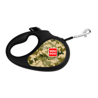 Collar WAUDOG Roulette Leash Повідець-рулетка для собак з малюнком Мілітарі