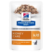Hills Prescription Diet Feline k/d Kidney Care Chicken Консервы для кошек при почечной недостаточности с курицей