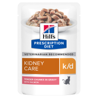 Hills Prescription Diet Feline k/d Kidney Care Salmon Консервы для кошек при почечной недостаточности с лососем