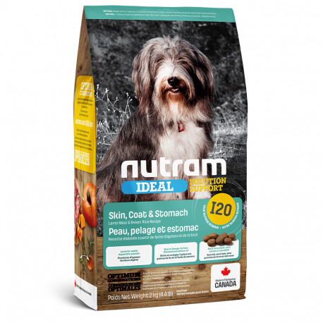 Nutram Ideal Adult Sensitive I20 Холистик корм для взрослых собак с чувствительным пищеварением