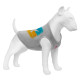 Collar Waudog Clothes Майка для собак "Прапор" сітка сірий