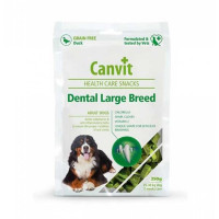Canvit Dental LB Напіввологі ласощі для видалення формування зубного нальоту для собак великих порід