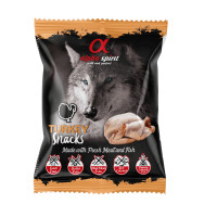 Alpha Spirit DOG Snacks Turkey Напіввологі ласощі для собак кубики з індички