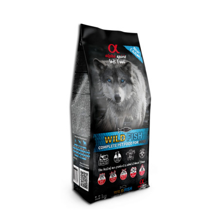 Alpha Spirit Semi-moist Dog Only Fish Полувлажный корм для собак всех пород 6 видов рыбы