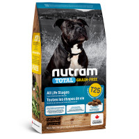 Nutram Total Grain-Free T25 Холистик беззерновой корм для взрослых собак с форелью и лососем
