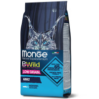 Monge BWild Low Grain Adult Cat Anchovies Низькозерновий сухий корм для дорослих кішок з анчоусами