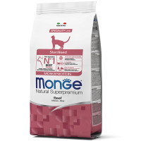 Monge Superpremium Sterilised Cat Beef Сухой корм для взрослых стеризованных кошек с говядиной