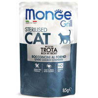 Monge Cat Grill Wet Sterilised Консерви для стерилізованих кішок з фореллю в желе