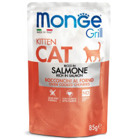 Monge Cat Grill Wet Kitten Консервы для котят с лососем в желе