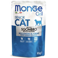 Monge Cat Grill Senior Консервы для взрослых кошек с макрелью в желе
