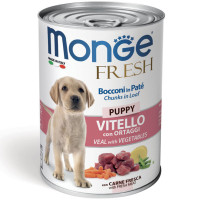 Monge Dog Wet Fresh Puppy Консерви для цуценят паштет з телятиною та овочами
