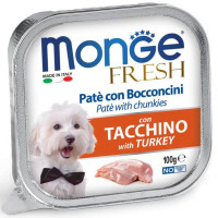 Monge Dog Wet Fresh Консервы для собак паштет с индейкой