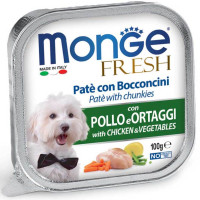 Monge Dog Wet Fresh Консерви для собак паштет з куркою та овочами