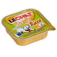 Monge Lechat Cat Wet Adult Консервы для взрослых кошек паштет с курицей и индейкой