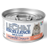 Monge Lechat Excellence Cat Wet Adult Консерви для дорослих кішок з лососем та куркою
