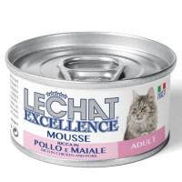 Monge Lechat Excellence Cat Wet Adult Консерви для дорослих кішок зі свининою та куркою