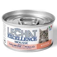 Monge Lechat Excellence Cat Wet Kitten Консерви для кошенят з лососем та куркою