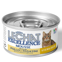 Monge Lechat Excellence Cat Wet Sterilised Консерви для стерилізованих кішок з куркою та печінкою